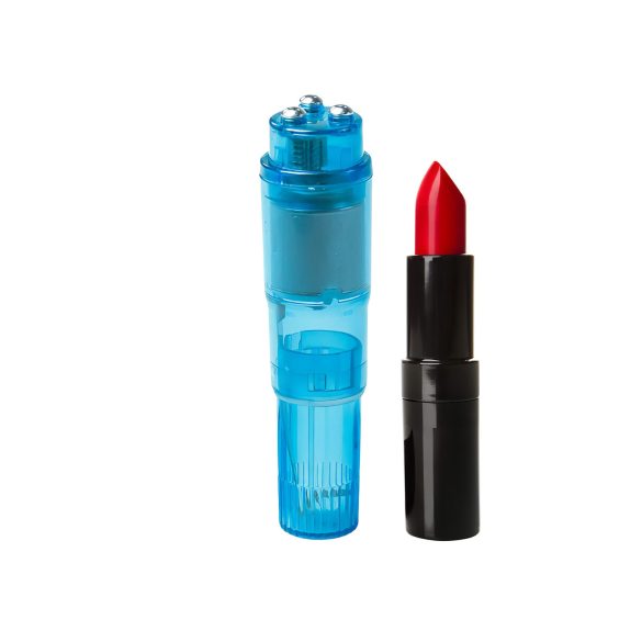 Easytoys - mini wibrator z nakładkami - zestaw 5-częściowy - niebieski