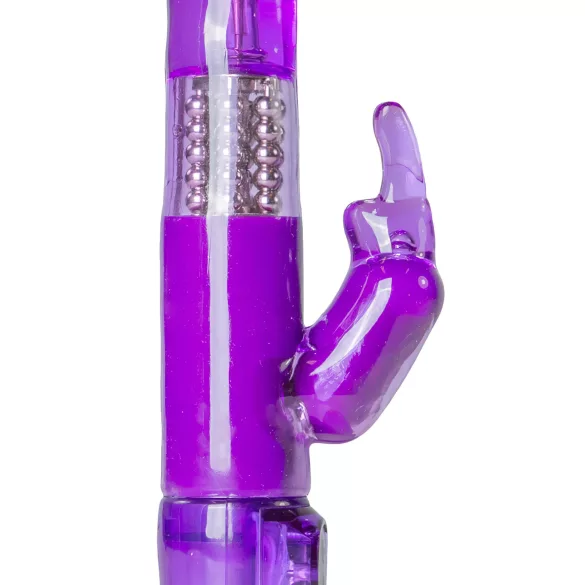 Easytoys - wibrator króliczek z rotującymi koralikami i stymulatorem łechtaczki