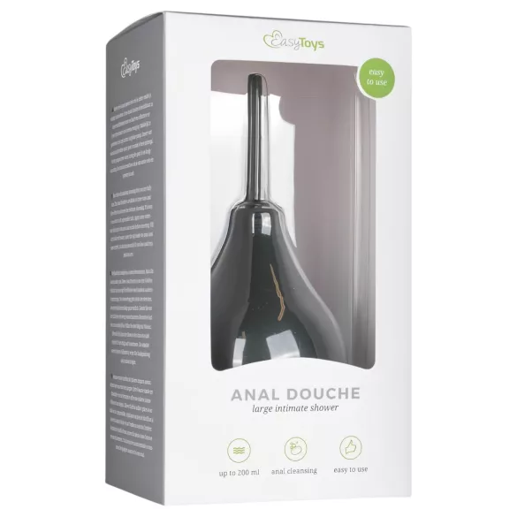 Easytoys - prysznic analny - duży - czarny