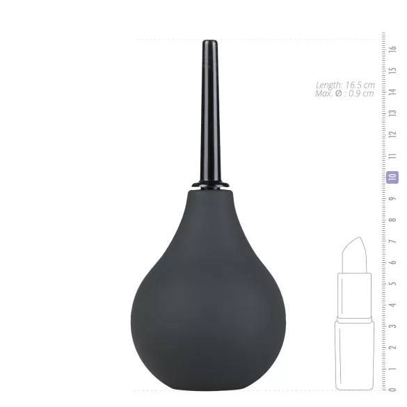 Easytoys - prysznic analny - duży - czarny