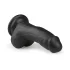 Easytoys - dildo z jądrami i przyssawką - 15 cm - czarny