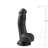 Easytoys - dildo z jądrami i przyssawką - 15 cm - czarny