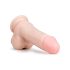 Easytoys - dildo z jądrami na przyssawce - 17,5 cm - cielisty