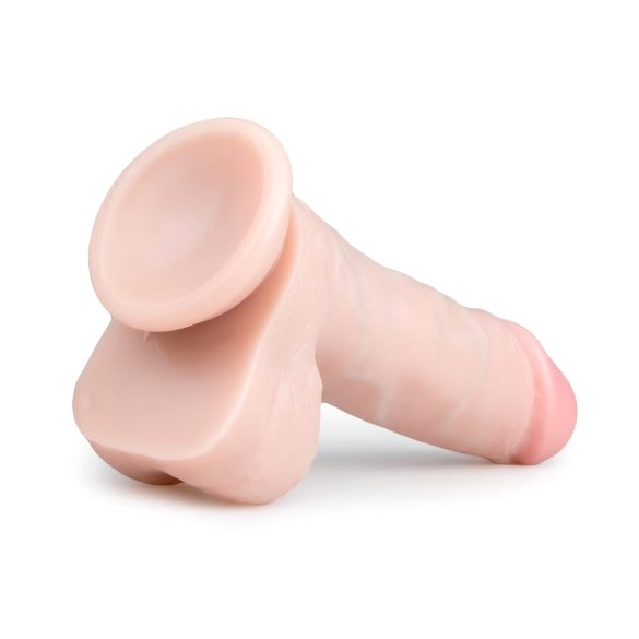 Easytoys - dildo z jądrami na przyssawce - 17,5 cm - cielisty