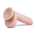 Easytoys - dildo z jądrami i przyssawką - 22,5 cm - naturalny