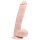 Easytoys - duży dildo z przyssawką i jądrami (26,5 cm) - naturalny kolor