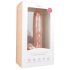 Easytoys - duży dildo z przyssawką i jądrami (26,5 cm) - naturalny kolor