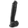 Easytoys - duży dildo z jądrami i przyssawką - czarny 26,5cm