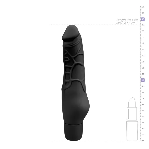Easytoys - wibrator do penisa - silikonowy - czarny