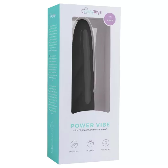 Easytoys - wibrator silikonowy spirala - czarny