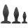 Easytoys Rocket - zestaw plugów analnych - 3 sztuki - czarny