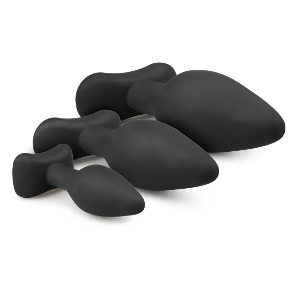 Easytoys Rocket - zestaw plugów analnych - 3 sztuki - czarny