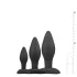 Easytoys Rocket - zestaw plugów analnych - 3 sztuki - czarny