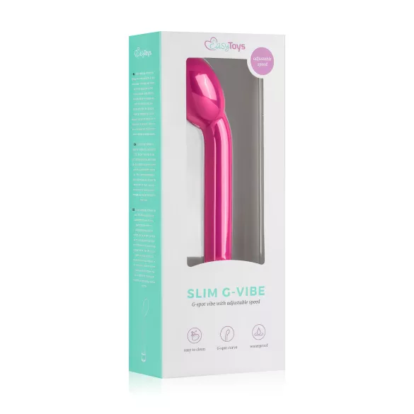 Easytoys - wibrator do punktu G - smukły - różowy