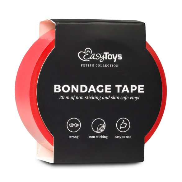 Easytoys - taśma do bondage - samoprzylepna - czerwona 20m