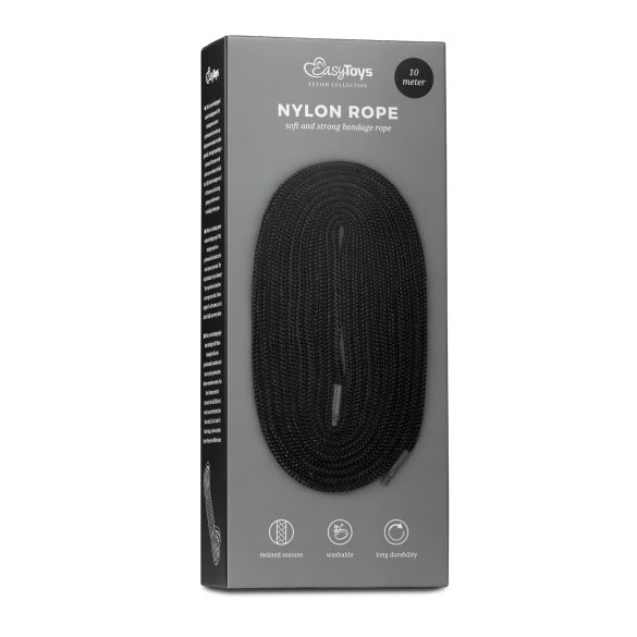Easytoys - lina do bondage - 10 m - czarna