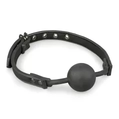 Easytoys - knebel z kulką - silikonowy - czarny