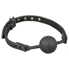 EasyToys - knebel z silikonową kulką (czarny)