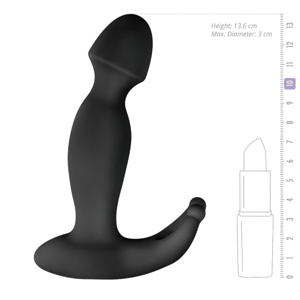 Easytoys Pounding Pete - wibrujący masażer prostaty - silikon czarny
