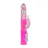 Easytoys Bunny - wibrator z funkcją posuwu - silikon różowy