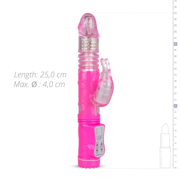 EasyToys Bunny - wibrator typu „thrusting” (różowy)