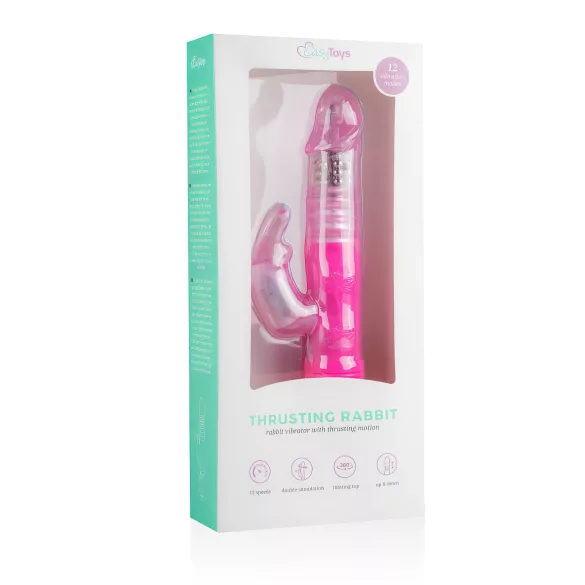 EasyToys Bunny - wibrator typu „thrusting” (różowy)