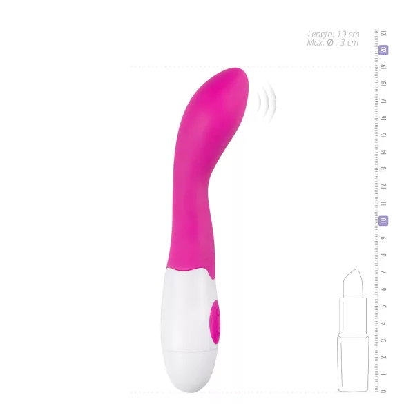 Easytoys - wibrator do punktu G - silikonowy - różowy