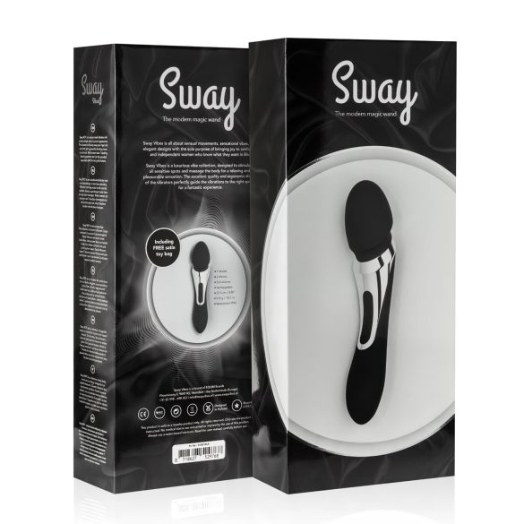 Sway No.1 Wand - akumulatorowy masażer wibracyjny 2w1 (czarny)