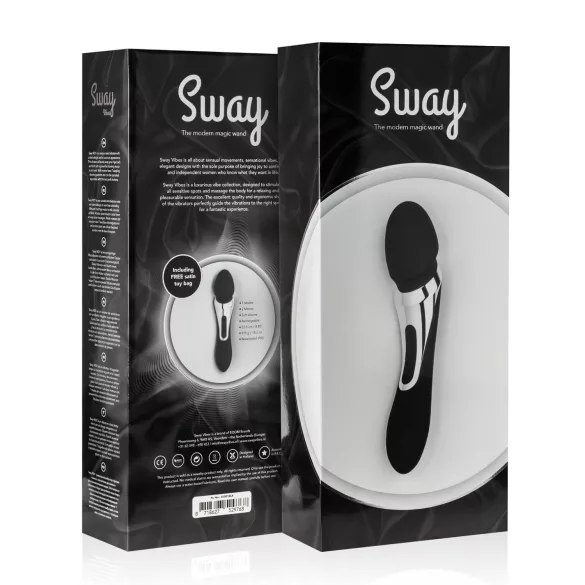 Sway No.1 Wand - masażer wibracyjny 2w1 - akumulatorowy - czarny