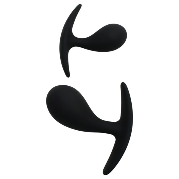 Rimba Copenhagen - zestaw korków analnych - silikon czarny (2 sztuki)