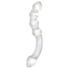 Rimba Xena - podwójny dildo szklany - przezroczysty