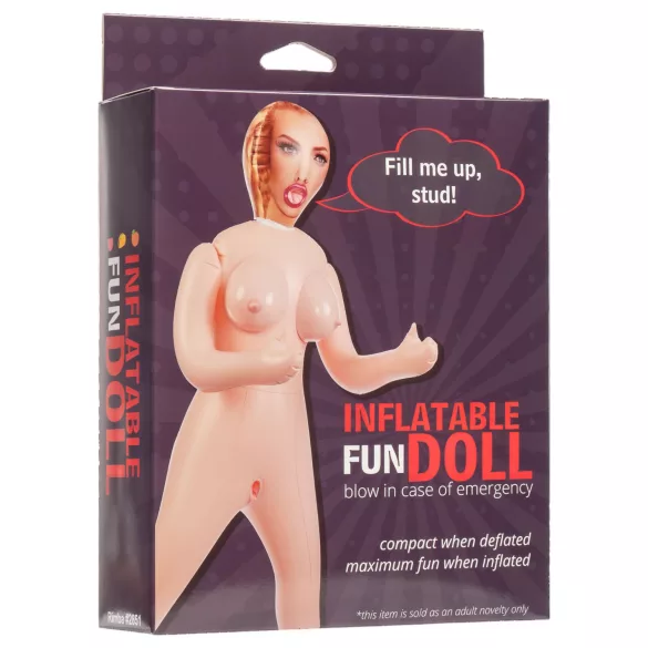 Pluszowy penis - zabawka - 30 cm - beżowy