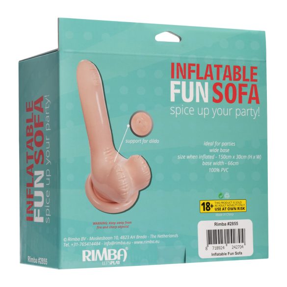 Inflatable Fun - sofa erotyczna dmuchana w kształcie penisa 66 cm