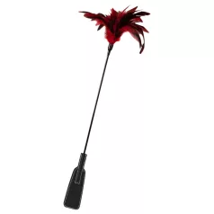   GP Feather - klaps płaski i piórko do pieszczot 2w1 - czerwony