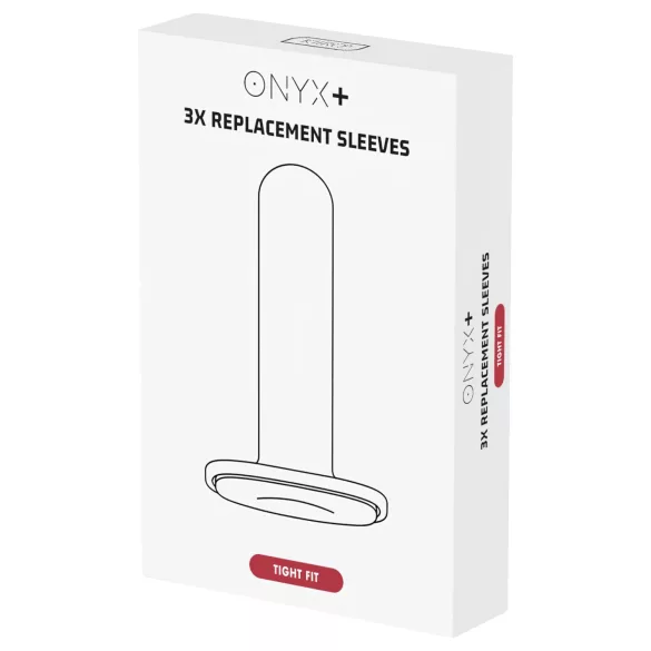 Kiiroo Onyx - rękaw na masturbator - tight fit - 3 sztuki - biały