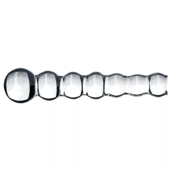 Gildo Glass No. 20 - szklany dildo z wypustkami - przezroczysty
