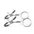 EasyToys - zacisk na sutki z pierścieniem - stal - 2 sztuki