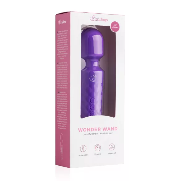EasyToys - masażer wibracyjny mini wand - akumulatorowy - fioletowy