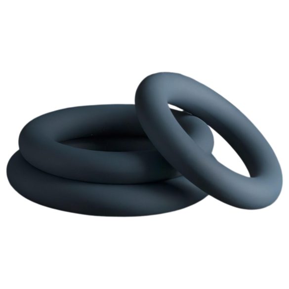 Boners - zestaw pierścieni na penisa - 3 szt. (szare)