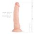 Real Fantasy Dylan - realistyczny dildo - 23cm (naturalny)