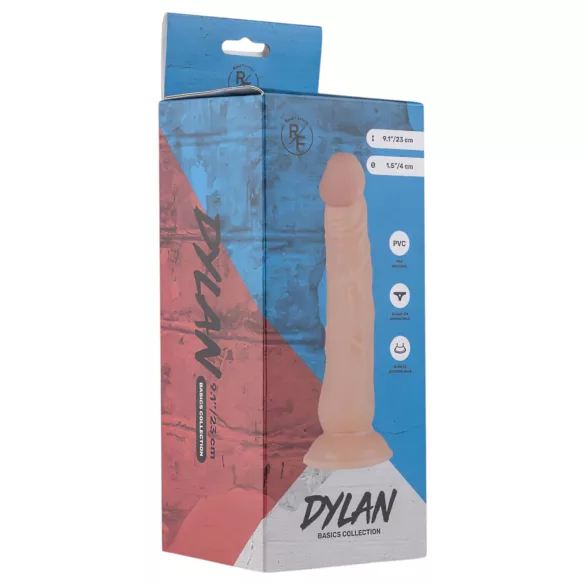 Real Fantasy Dylan - realistyczny dildo - 23 cm - kolor cielisty