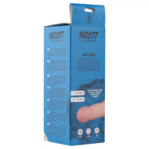 Real Fantasy Scott - realistyczny dildo - 25 cm - kolor cielisty