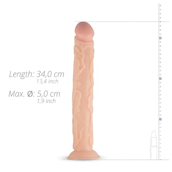 Real Fantasy Shawn - duży realistyczny dildo - 35 cm - kolor cielisty