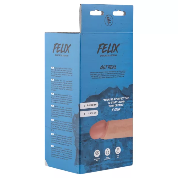 Real Fantasy Felix - dildo realistyczne z jądrami - 22cm - kolor naturalny