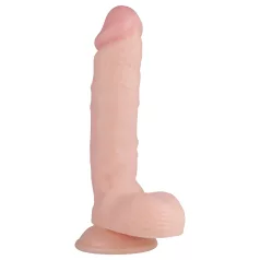   Real Fantasy Glynn - realistyczny dildo z jądrami - 25 cm - cielisty