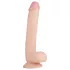 Real Fantasy Elvin - realistyczny dildo z jądrami - 28 cm - kolor naturalny