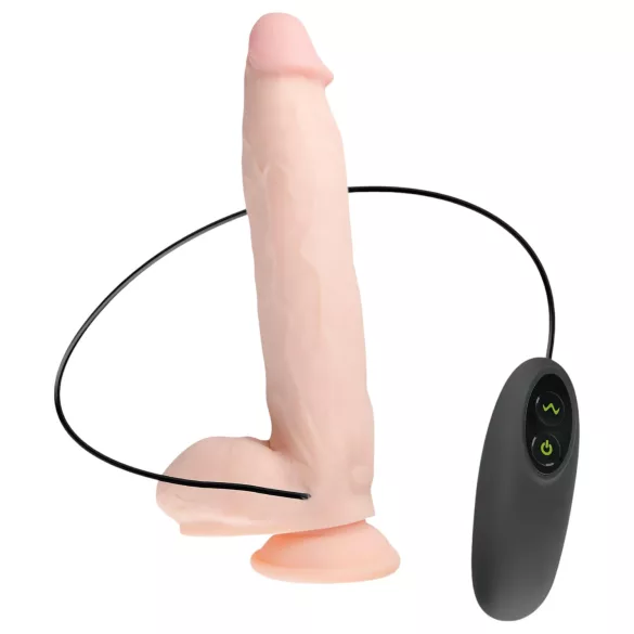 Real Fantasy Dwane - wibrator realistyczny ładowany - 31 cm - kolor naturalny