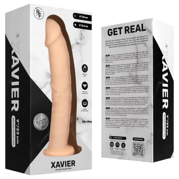 Real Fantasy Xavier - dildo realistyczne - 23 cm - kolor naturalny