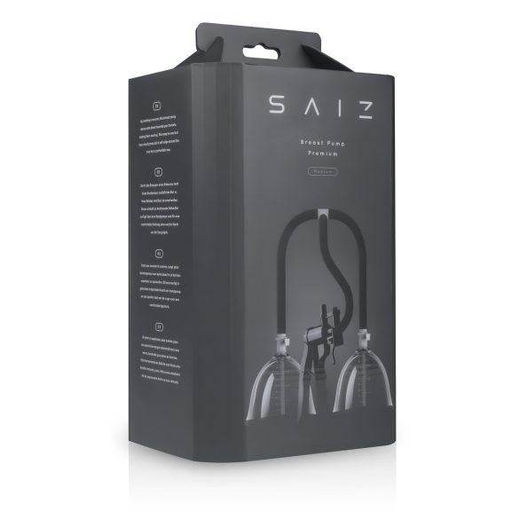 Saiz Premium - podwójna laktator - mały (przezroczysto-czarny)