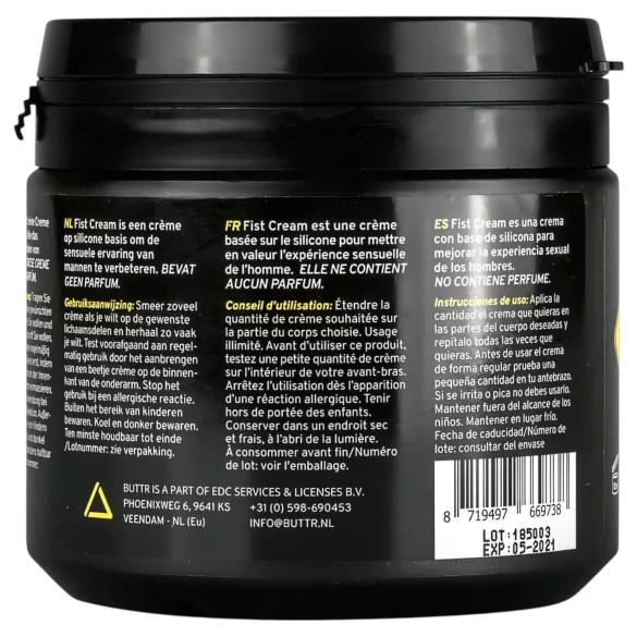 BUTTR - krem do fisting - intensywne nawilżenie - 500ml
